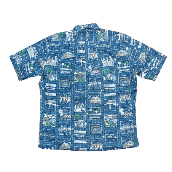 Reyn Spooner x Beach Boys Classic Album Cover All Over Hawaiian S/S Shirt Mens L - Picture 2 of 10